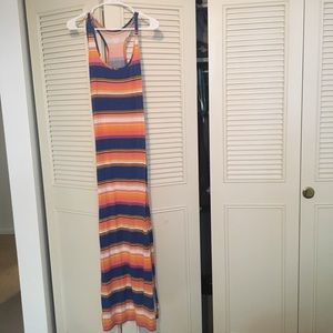 Long maxi multi-colored sun dress. Size small